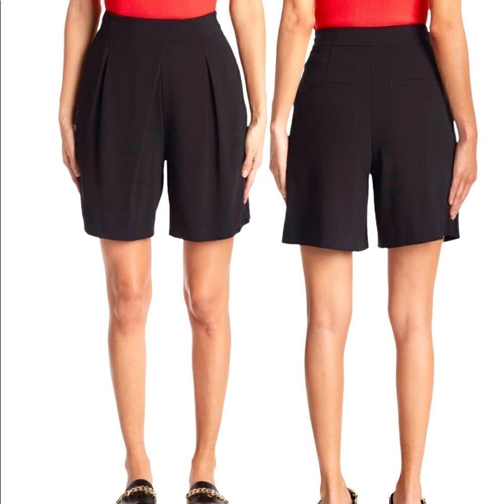 JASON WU Asymmetrical Draped Shorts Asymmetrical … - image 2